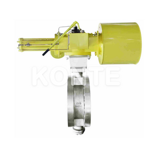 Пневматический металлический тройной эксцентричный клапан бабочки