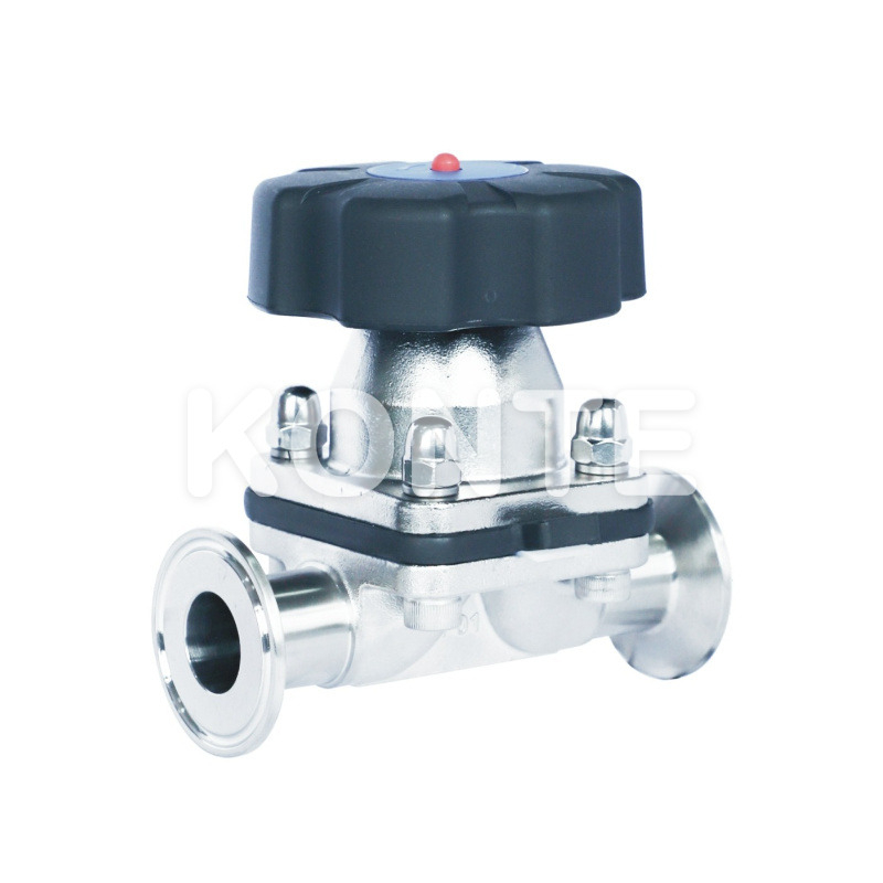 Пластиковый ручный клапан диафрагмы.