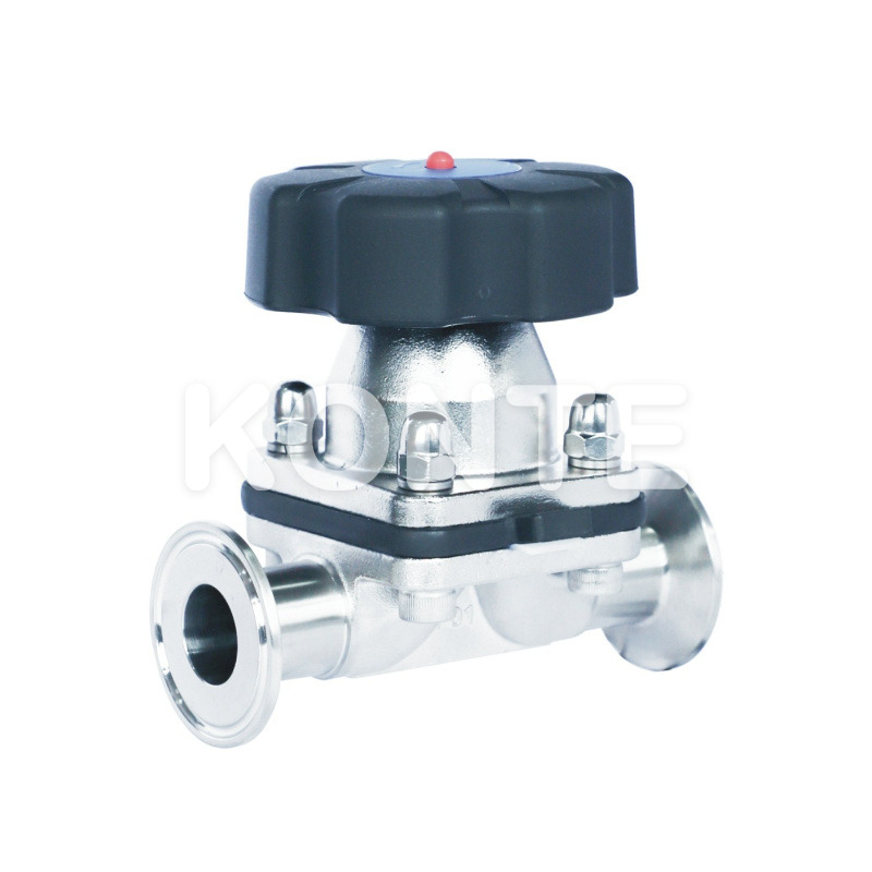 Пластиковый ручный клапан диафрагмы.