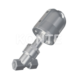 Клапан сиденья пневматической резьбы из нержавеющей стали.