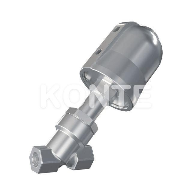 Клапан сиденья пневматической резьбы из нержавеющей стали.