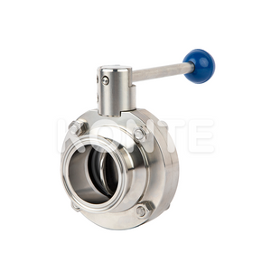 Сантехническая клапан бабочки из нержавеющей стали с ручкой