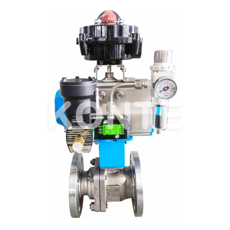 Пневматический национальный стандартный фланцевый шаровой клапан