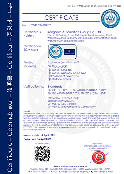 Сертификат CE SETUCTEPLECTEPTION с взрывом