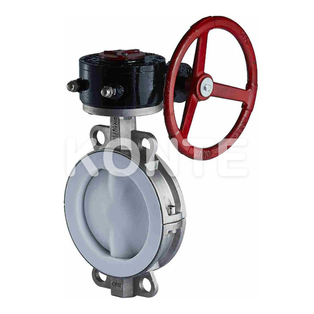 Три эксцентричных клапана бабочек с регулировкой