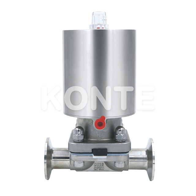 Пневматический клапан из нержавеющей стали.