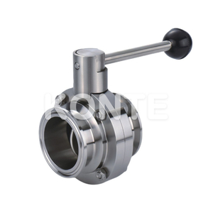  Ручная тройная санитарная бабочка клапана