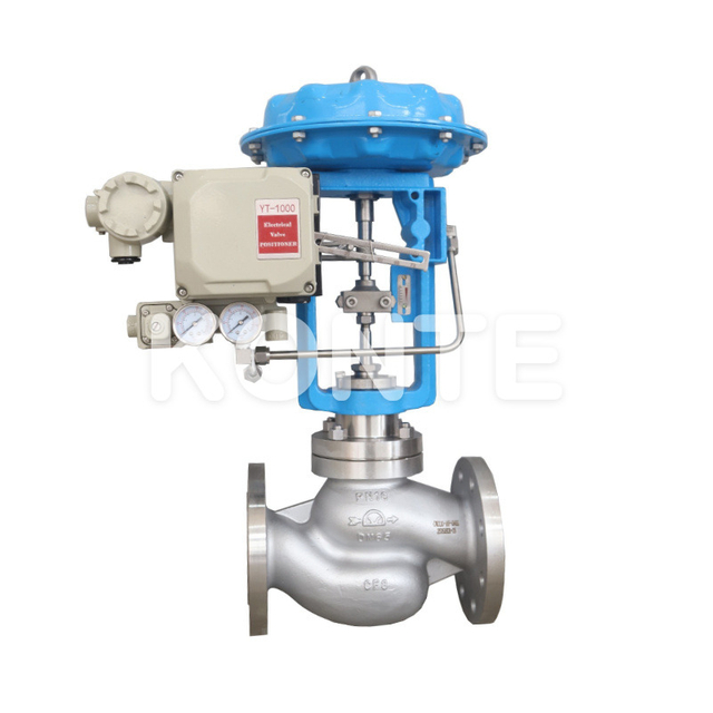 Клапан управления пневматическим глобусом с позиционером