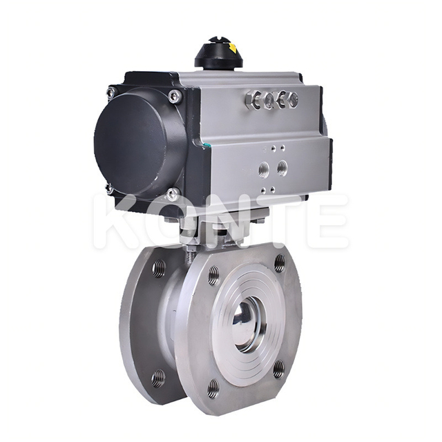 Пневматический стройный клапан из нержавеющей стали 304 с высокой платформой